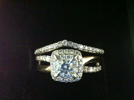 10kt W/G R/G Wedding Set Rings 