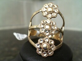 14kt Y/G Flower Ring 