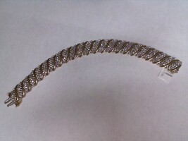 10Kt Y/G Diamond Tennis Bracelet W/ 6.00Ct TDW