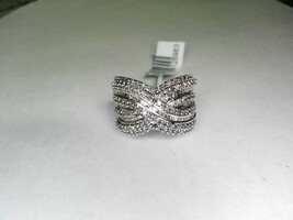 10Kt W/G Cluster Fashion Ring W/ 1.25Ct TDW