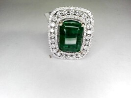 14Kt W/G Cocktail Cluster Ring W/ 1.34CT TDW