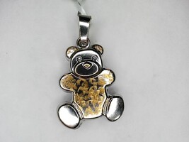 18Kt Y/G W/G TeddyBear Pendant