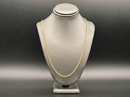 10Kt 30" Gucci Link Chain W/ Bail Clasp