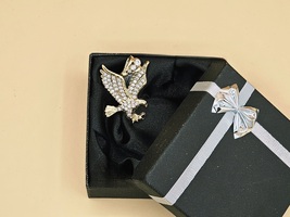 10kt American Eagle Pendant W/ Stones
