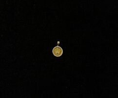 14KT YELLO GOLD ROLEX DESIGN PENDANT 