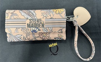 Steve Madden Clutch Wallet Wristlet Zip Around 