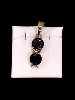 14K Yellow Gold Garnet Pendant 