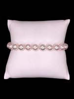 14K WG Ladies Pearl Bracelet