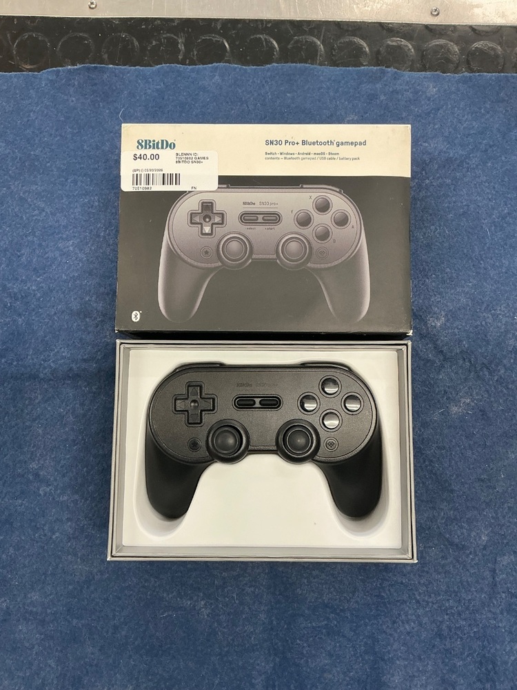 8BITDO SN30 Pro+ Bluetooth gamepad | Silver Lining