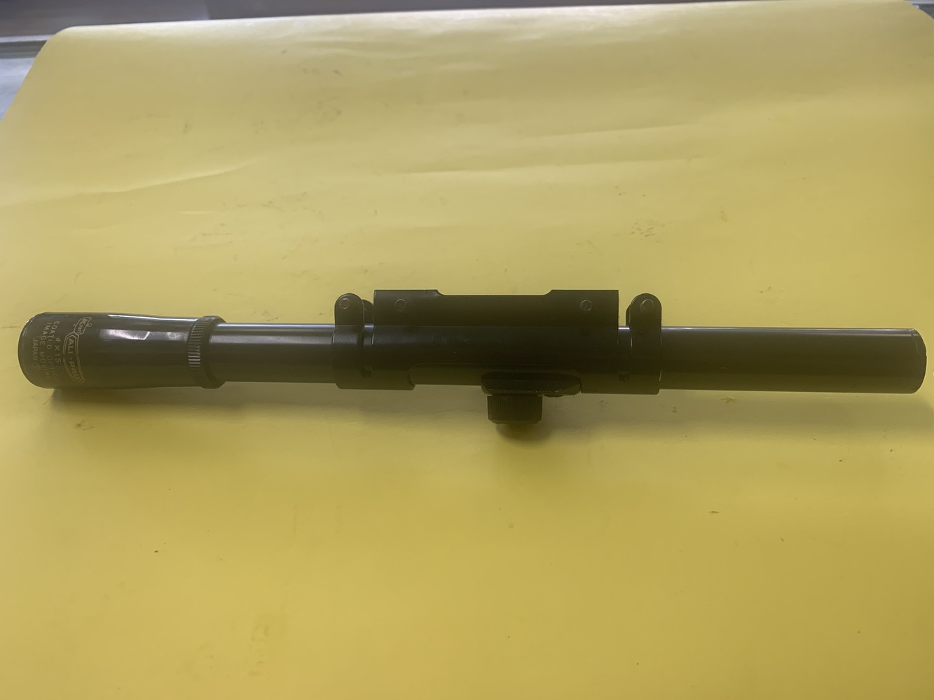 VINTAGE ALLPRO JAPANESE MADE 4X15 RIMFIRE RIFLE SCOPE WITH GROOVED