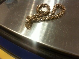  14kt Gold Rope Bracelet