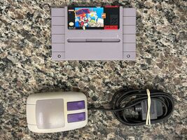 Super Nintendo Entertainment System Mario Paint Game & Mouse - VWG 291223