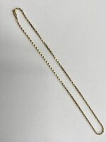 14K Yellow Gold Rope Necklace 20 Inch PPS