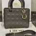 Christian Dior Cannage Bag Medium Lady Dior Bag My ABC Gray Lambskin VWG 318910