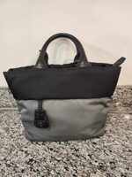 Prada Tessuto Reversible Gray Nylon Fabric Tote Bag SPB 323177