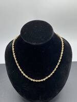 18" 10K Gold Rope Chain    LS(323508) 