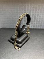 8" 14K Gold Figaro Bracelet for Men     LS(323751) 