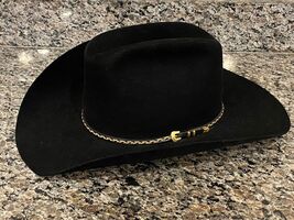 Steson XXXX Beaver Cowboy Hat Black USED HAT ONLY - VWG 324215