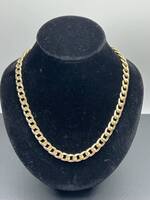 24" 10K Gold Curb Necklace    LS(324265) 
