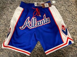 Just Don Homerun Derby Shorts Atlanta Braves Apparel Blue / Red LNWT - VWG324712