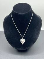 18" Sterling Silver Necklace with Pendant   LS(327710)