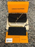 Louis Vuitton Black Empreinte Monogram Pochette Felicie Chain Wallet VWG 327807
