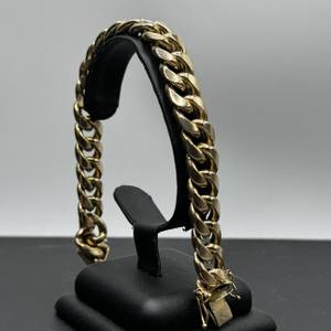 8.5" 10K Gold Cuban Bracelet     LS(328382) 
