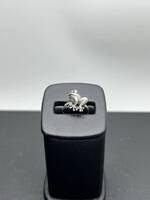  Sterling Silver Frog Ring Size 4   LS(328397)