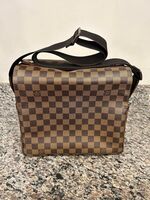 Louis Vuitton Damier Ebene Naviglio Messenger Bag w/ Strap SPB-SAL (328425)