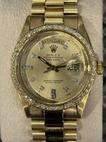 Rolex Day Date Presidential Vintage 1972 36mm 1803 Diamond Dial Bezel VWG 328494