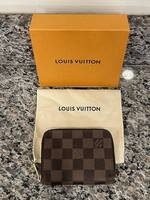 Louis Vuitton Damier Ebene Zippy Coin Pascoin Case Wallet SPB SJ 328875