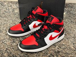 Nike Air Jordan 1 Mid Red / Black Men's Size 12  / Box - VWG 330058
