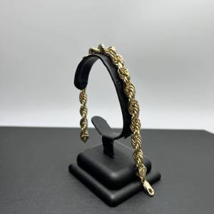 9"  10K Gold Diamond Cut Rope Bracelet  LS(330280) 