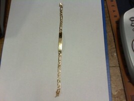 Gold ID Bracelet - YG - 8 Inch - 14K bracelet - PPSKN