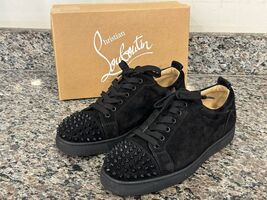 Christian Louboutin Louis Junior Stud Spikes Sneakers Black Size 42 - VWG 331179