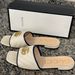 Gucci GG Marmont Sandal Slides White Size 42 w/ Box & Dust Bags - VWG 331593