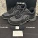 Chanel CC Black Trainers Low Top Logo Sneakers Size 41.5 - VWG 331666