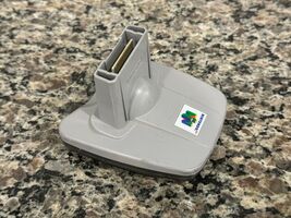 Nintendo 64 Transfer Pak Controller Attachment Gray Original Authentic 332186