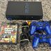 Sony PS2 SCPH-39001 Two Aftermarket Wired Controllers w GTA San Andreas 333206