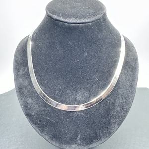 19in Sterling Silver Herringbone Necklace     LS(334104) 