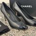 Chanel Black Pumps Size 42 / 12 w/ Box & Dust Bag - VWG 334187