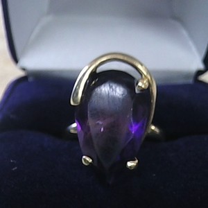 14k 4.45g amethyst ring 