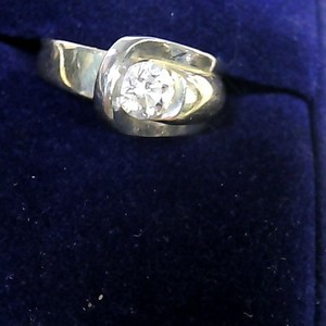 v-115 14k 6g .43ct dia solitaire  