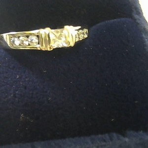 V-121 14k 4.1g princess cut dia ring .26ct