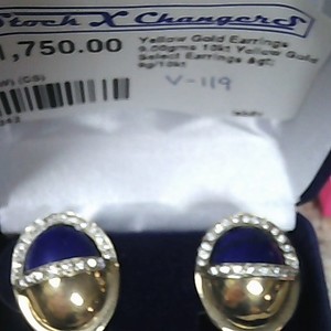 v-119 Yellow Gold Select Earrings > 9g/10kt 