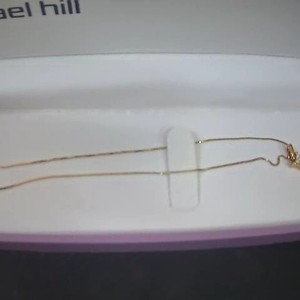 Gold Necklace 1.9g/14kt aprox 20pt dia pend