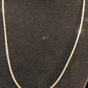 White Silver Snake Necklace 10.25g/0.925% 