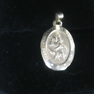 10k 1.44g st Christopher pendant  