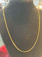 18 Inch 14k 6.41g box link necklace 