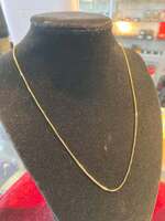 18 Inch 8k Yellow Gold Necklace 2.4g 